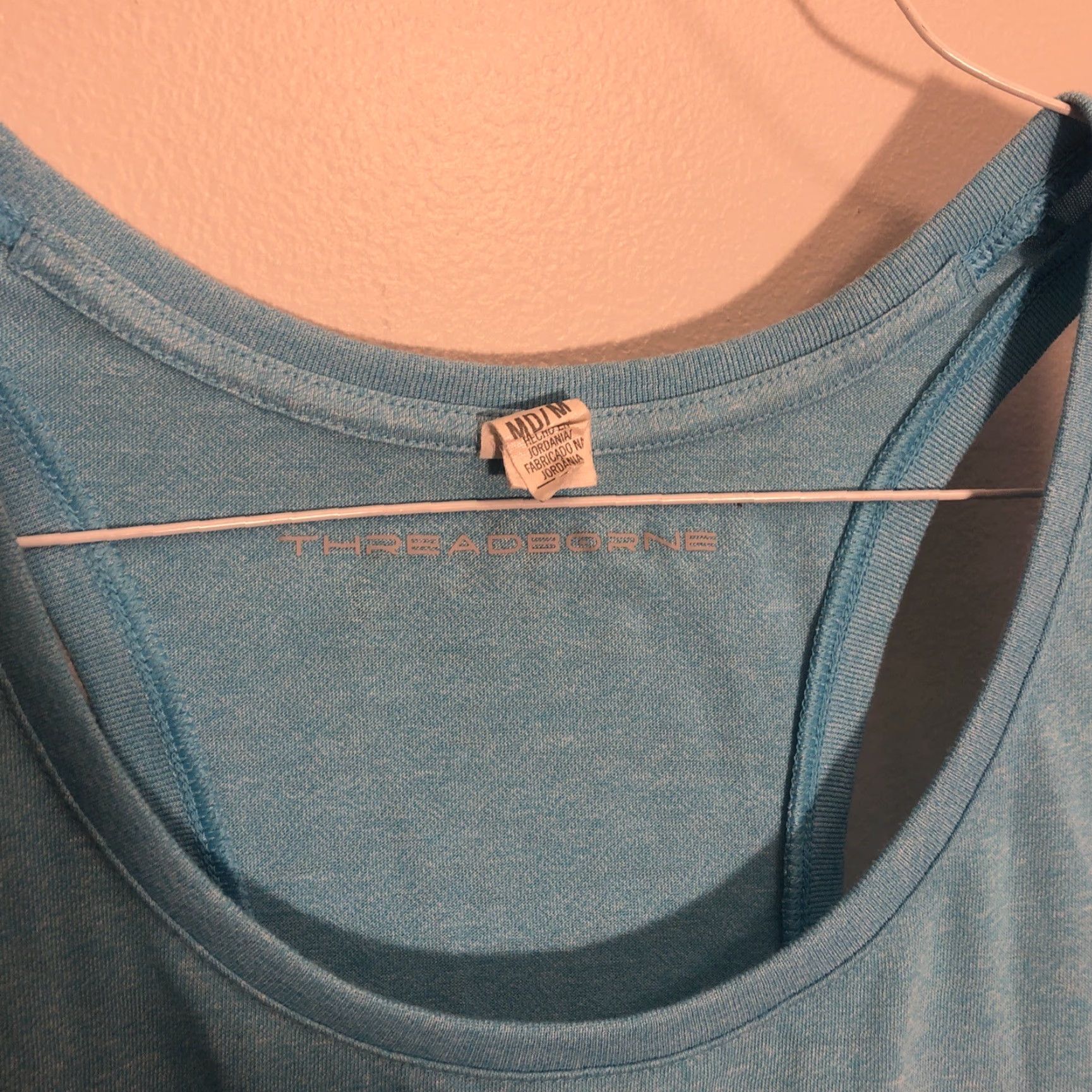 Under Armour Under Armour Tank Shirt Women's M Blue Sleeveless Threadborne Gym Logo Shirt Size M / US 6-8 / IT 42-44 - 3 Thumbnail