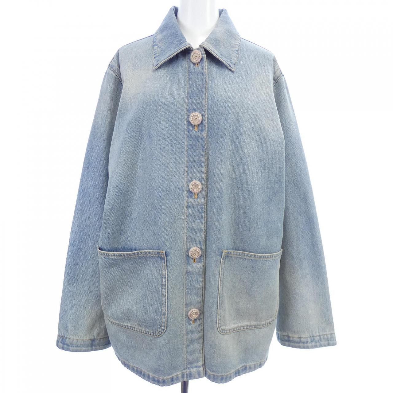 Chanel Chanel Chanel LOOK31 Denim Jacket Textile Outerwear P78301V70488 DUTY FREE for USA Size ONE SIZE - 1 Thumbnail