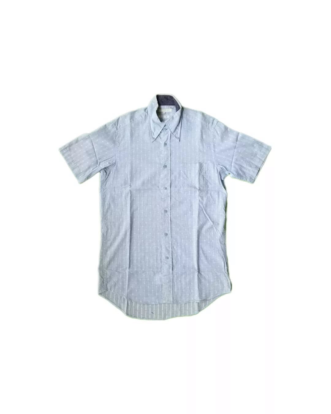 Japanese Brand × Other Male & Co Blue Polkadot Striped Shirt Size US M / EU 48-50 / 2 - 1 Thumbnail