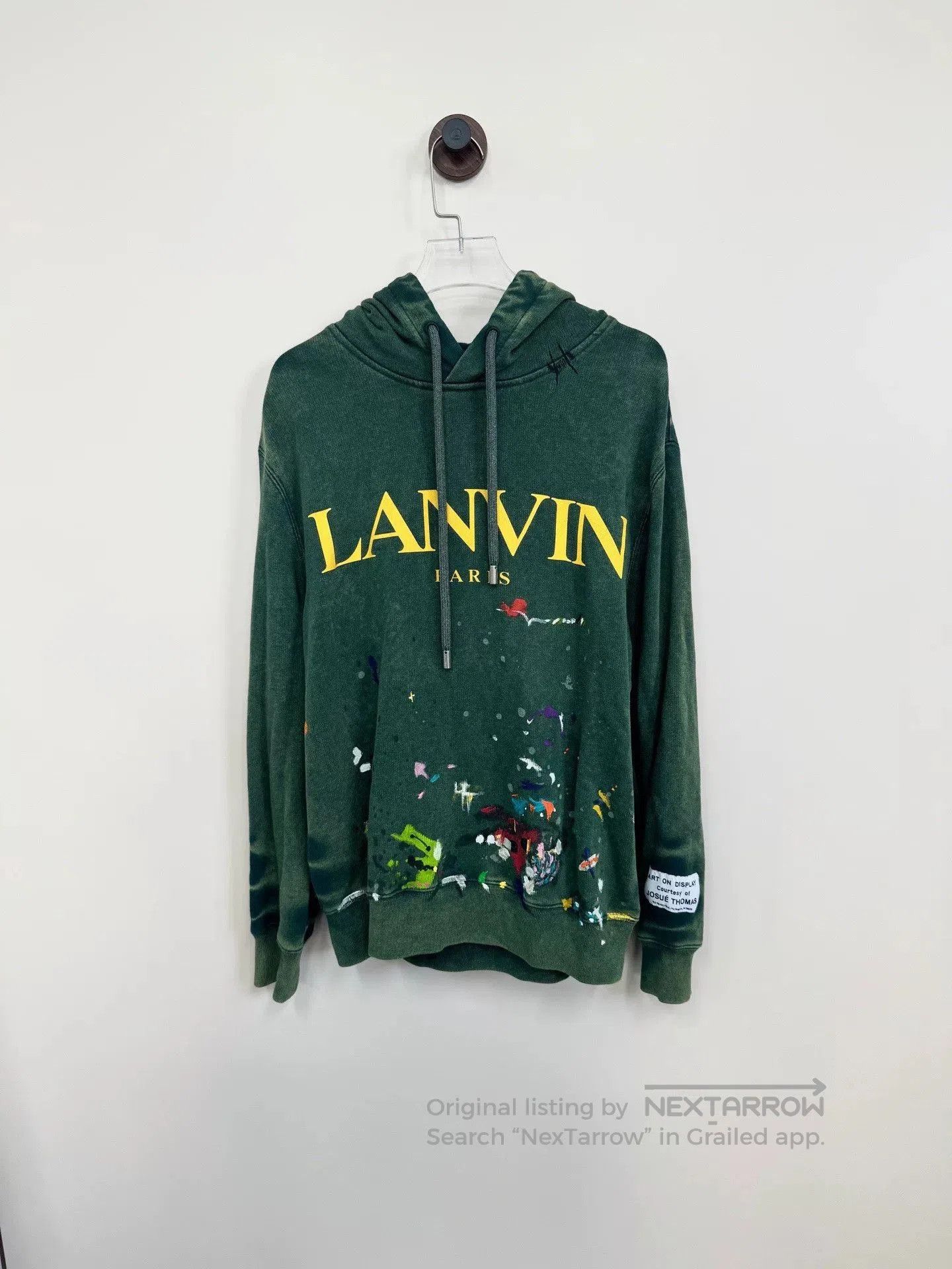 lanvin x gallery dept. green hoodie.