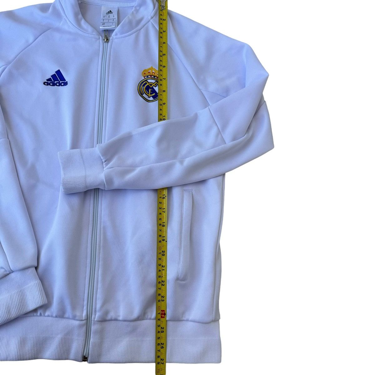 Adidas Real Madrid Adidas Tracksuit Jacket Training Zip Up Fleece Size US L / EU 52-54 / 3 - 7 Thumbnail