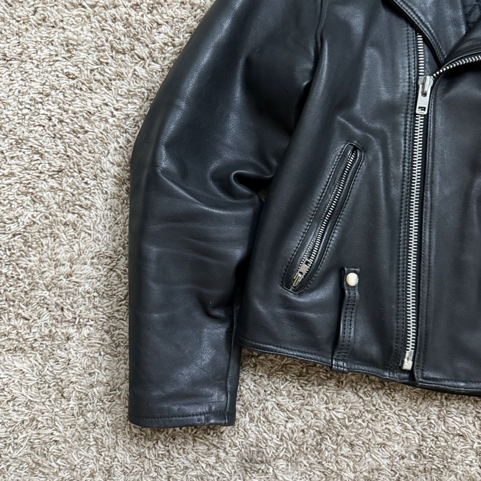 Harley Davidson Vintage Harley Davidson Black Leather Motorcycle Jacket Fur Size US M / EU 48-50 / 2 - 7 Thumbnail
