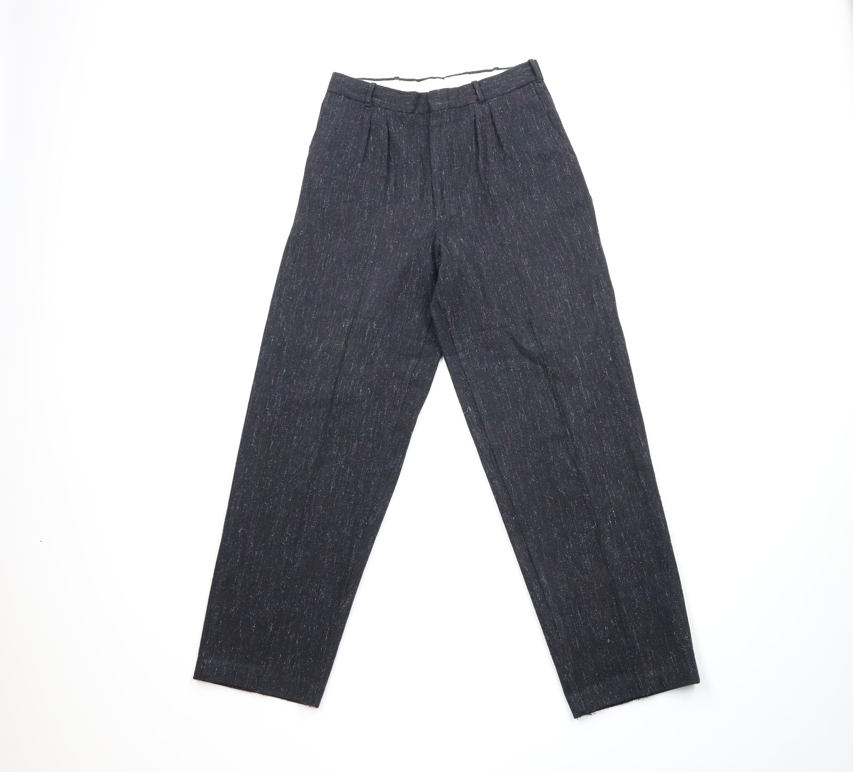 Vintage Vintage 70s 80s Rockabilly Atomic Fleck Wool Tweed Pants Size US 29 - 1 Thumbnail