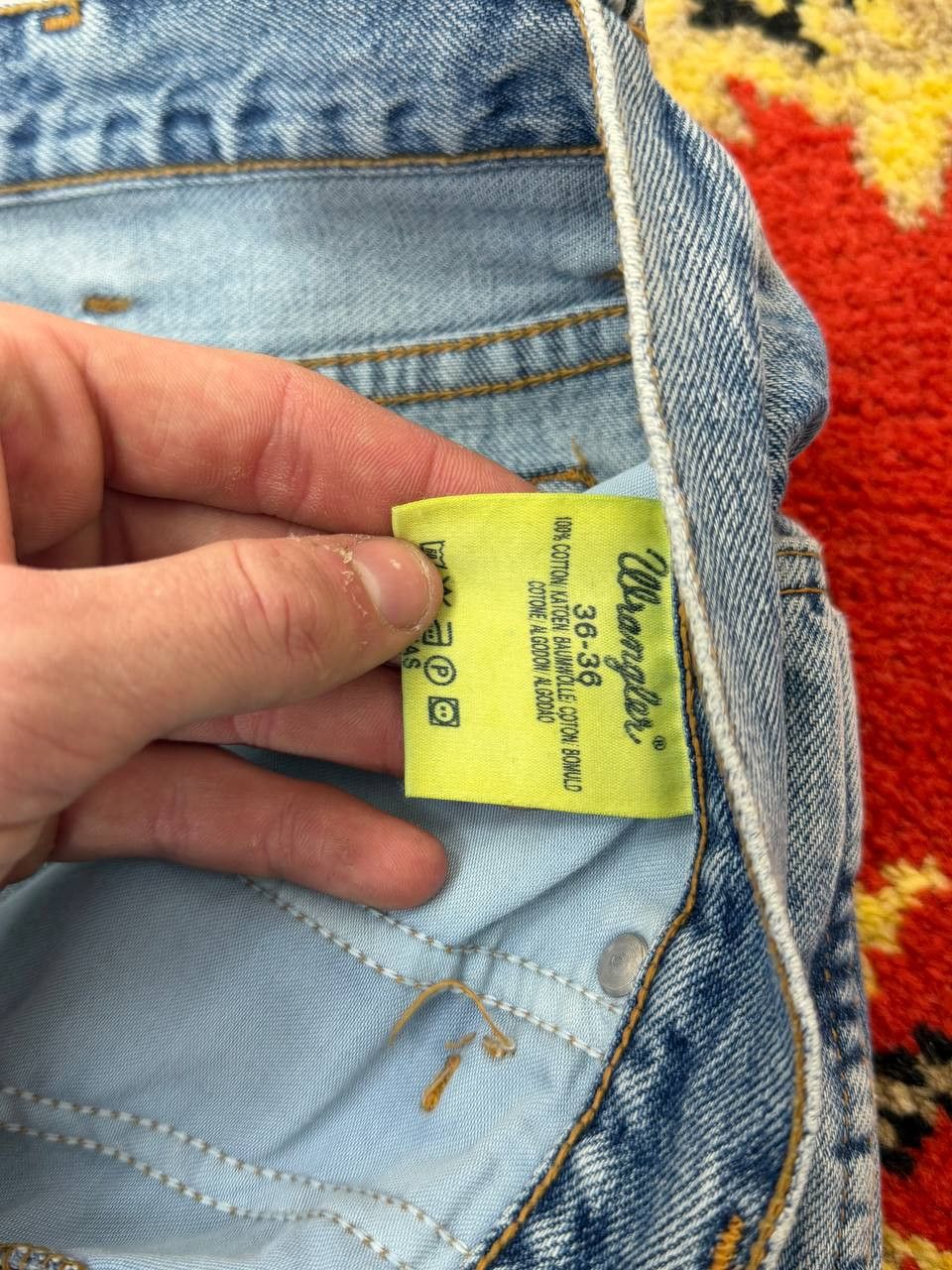 Wrangler Vintage Wrangler Straight Fit Jeans if6was style Size US 33 - 9 Thumbnail