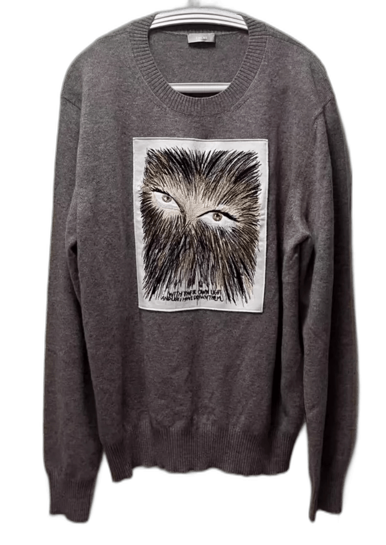 Dior dior cashmere sweater with artistic design Size US XL / EU 56 / 4 - 1 Thumbnail