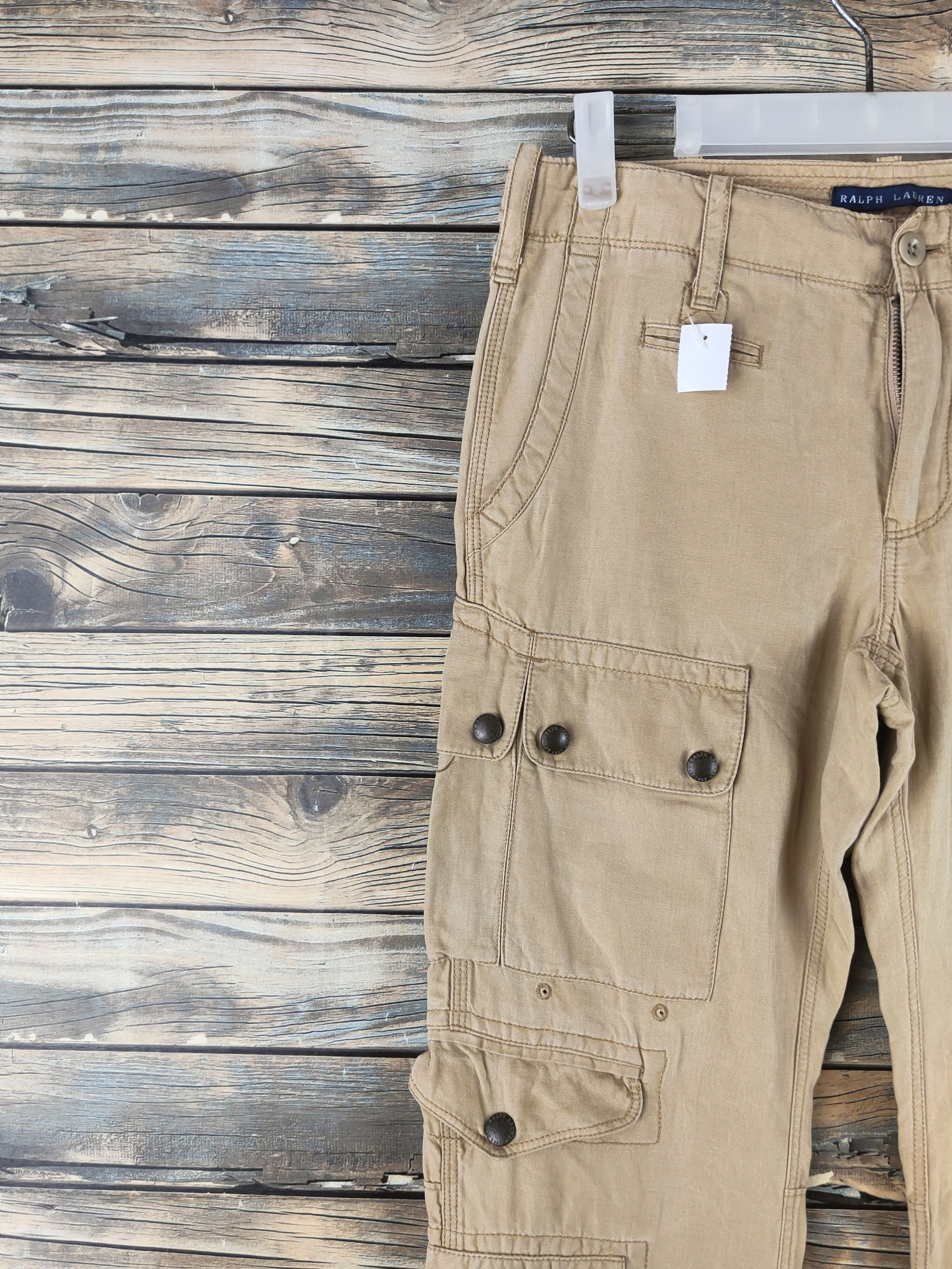 Ralph Lauren DL Ralph Lauren Beige Multipocket Cargo Pants #46-789 Size US 30 / EU 46 - 3 Thumbnail