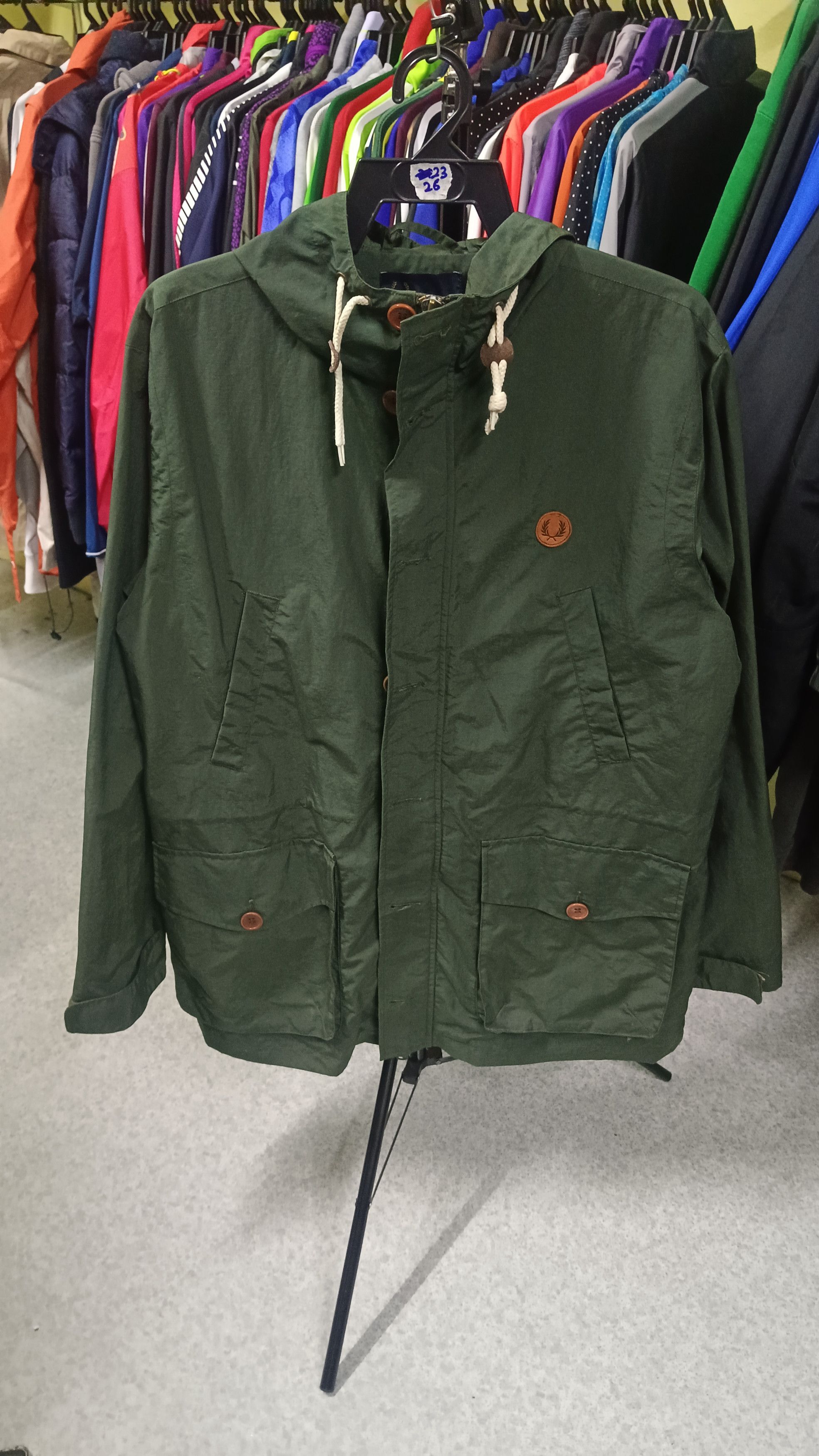 Fred Perry 💥 Fred Perry Green Army Parka Very Rare Size US L / EU 52-54 / 3 - 1 Thumbnail