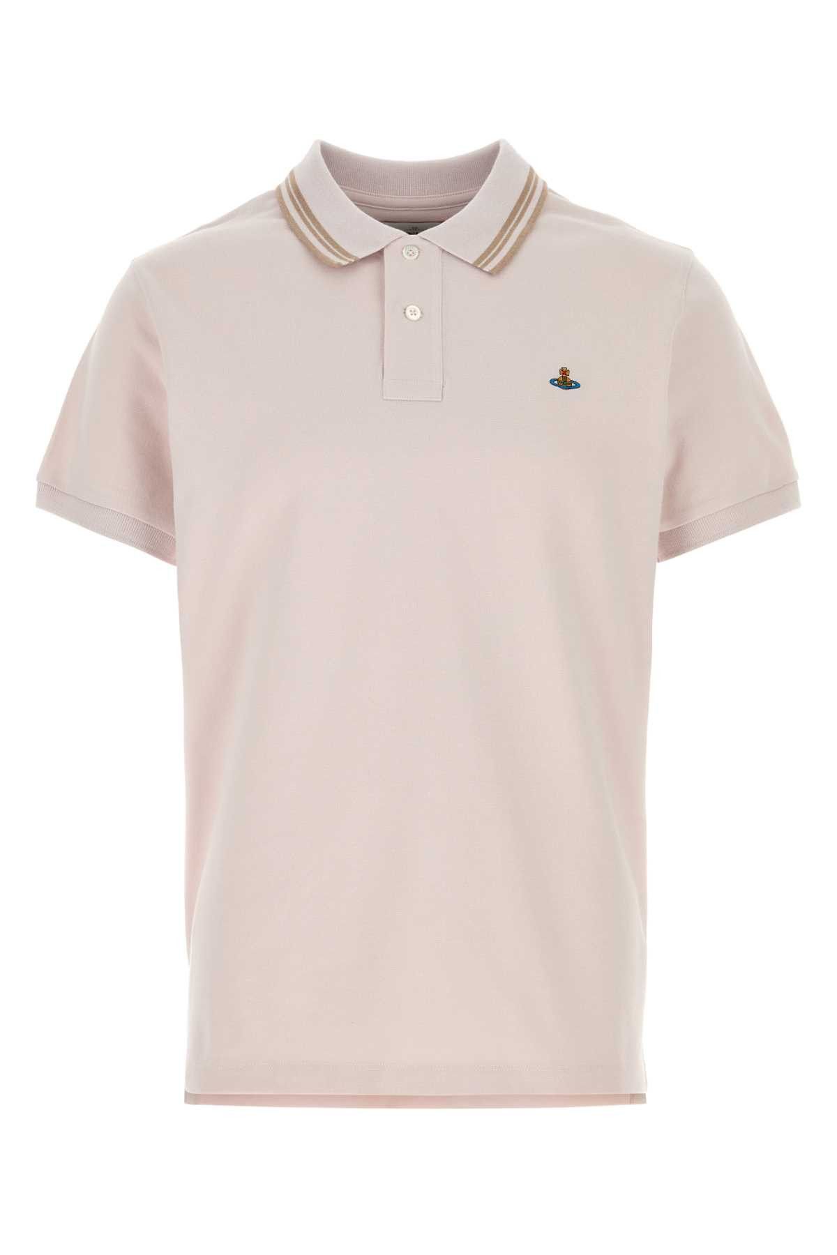 Vivienne Westwood Powder Pink Piquet Polo Shirt Size US XL / EU 56 / 4 - 1 Thumbnail