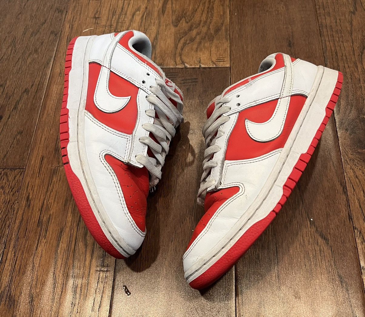 image of Nike Dunk Shoes in Red, Men's (Size 9)