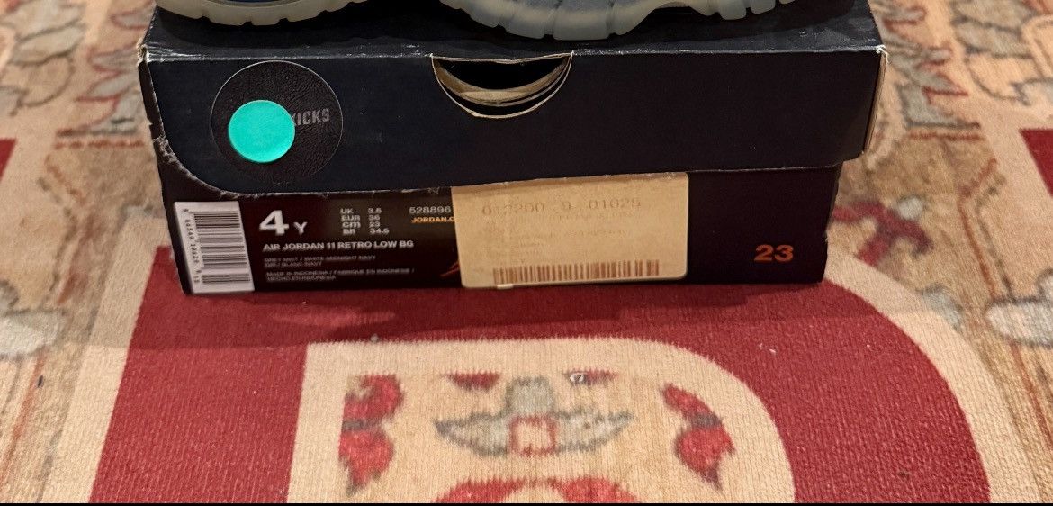 Jordan Brand × Nike Air Jordan 11 Retro Low BG “Georgetown” 2015 – Sz 4Y – DS Size US 5 / EU 37 - 7 Thumbnail