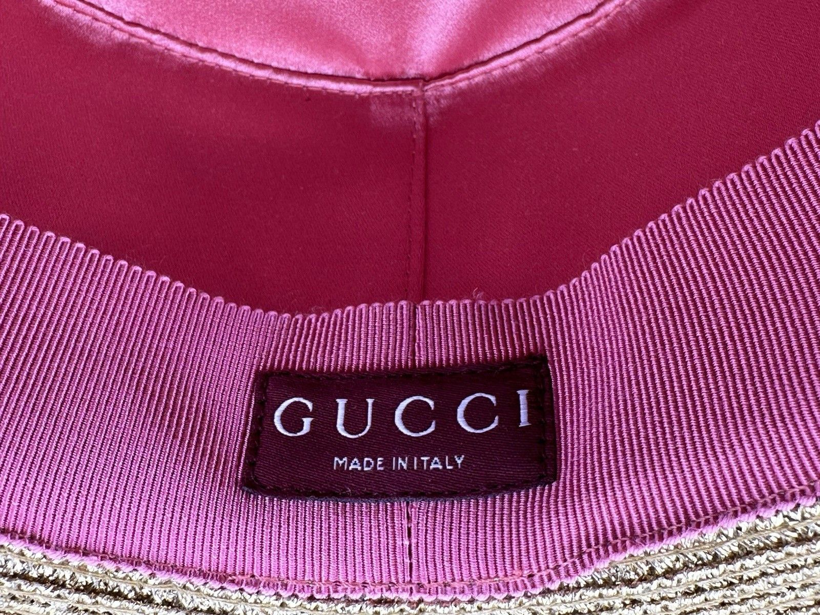 Gucci New Gucci Hat Woman's Size-M-57cm gold Size ONE SIZE - 9 Thumbnail