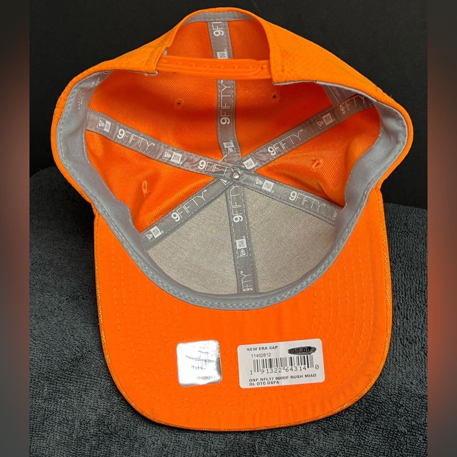 New Era Miami Dolphins New Era Orange Color Rush 9FIFTY Snapback Hat Size ONE SIZE - 8 Thumbnail