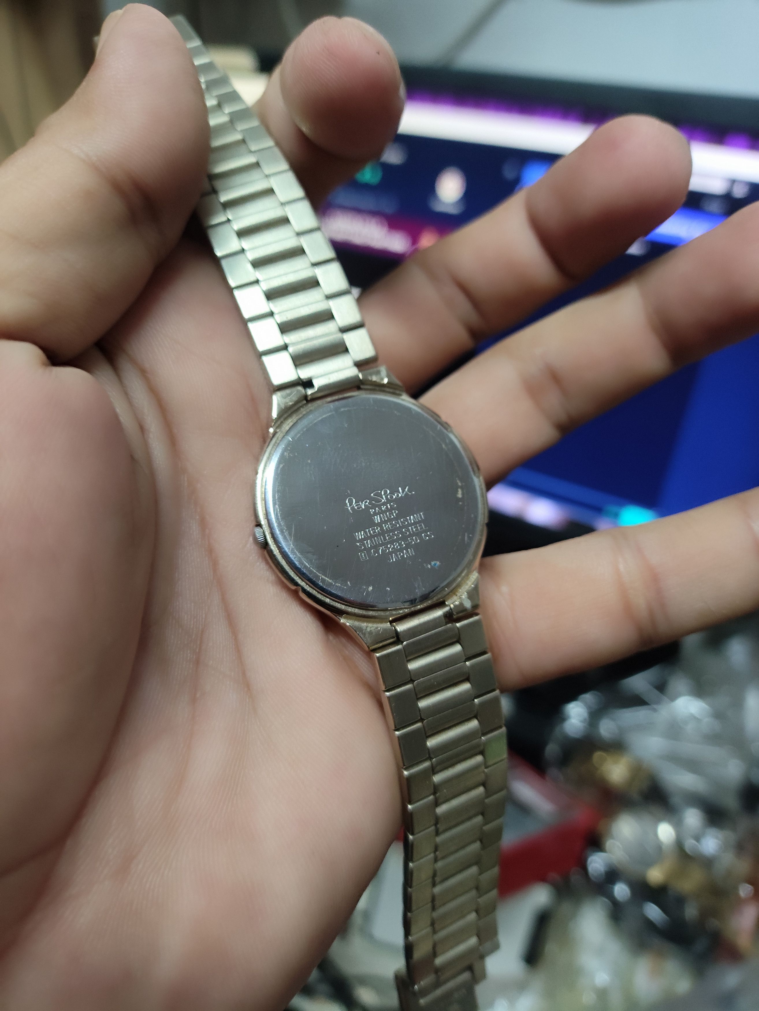 Designer × Vintage Designer Watch "PER SPOOK PARIS" Vintage Quartz Watch Stuff Size ONE SIZE - 15 Thumbnail