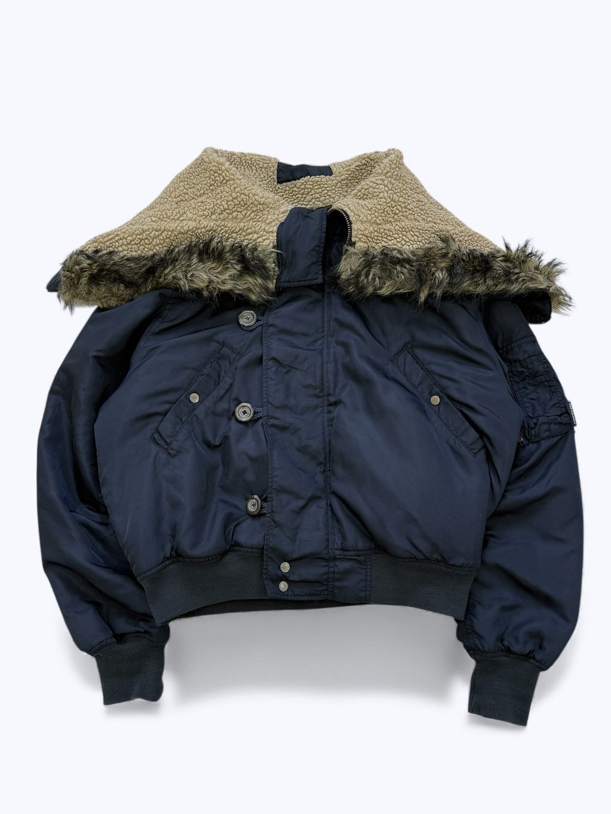 Dolce & Gabbana Archive Dolce & Gabbana Fur Hood Bomber Jacket Size US L / EU 52-54 / 3 - 3 Thumbnail