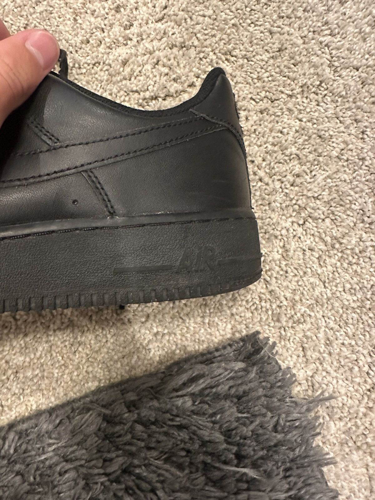 Nike Black nike air force 1s Size US 9.5 / EU 42-43 - 3 Thumbnail