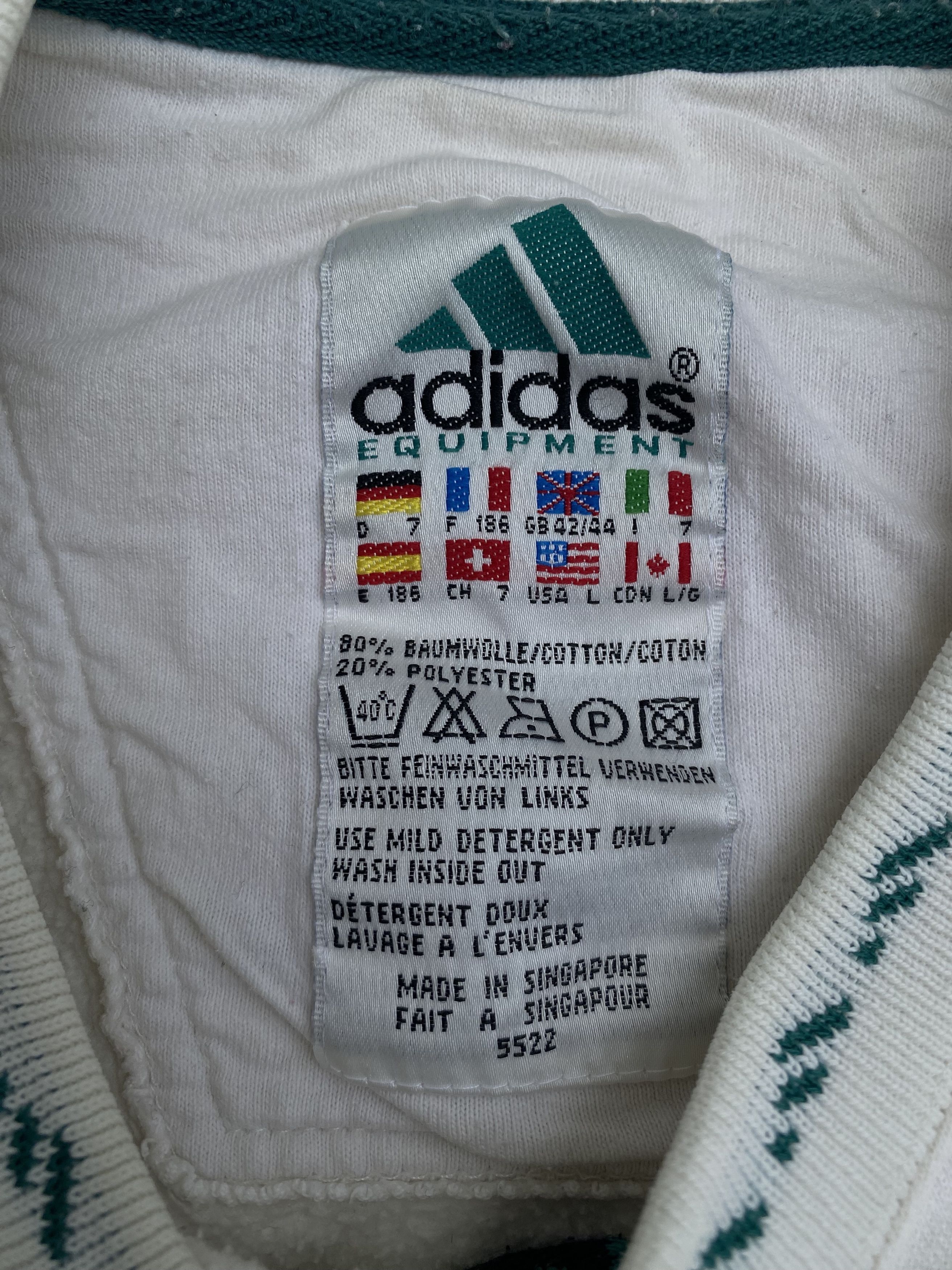 Adidas Vintage Adidas Equipment Sweatshirt y2k boxy Crewneck Size US L / EU 52-54 / 3 - 7 Thumbnail