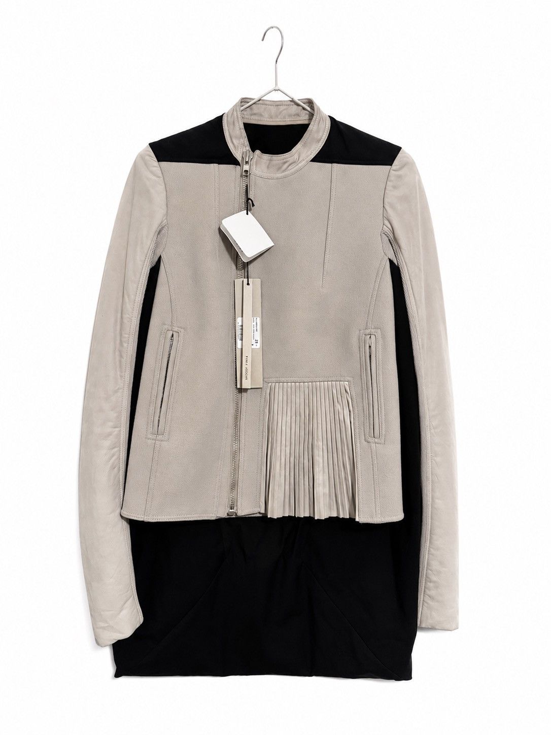 Rick Owens *BRAND NEW*rick owens split biker frilled jacket Size XS / US 0-2 / IT 36-38 - 1 Thumbnail