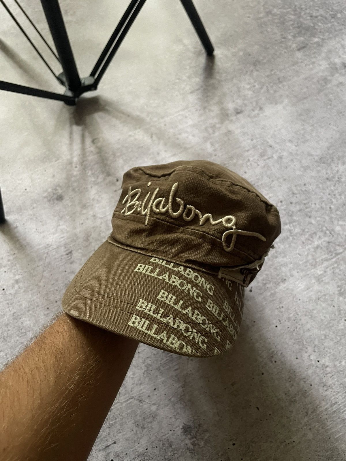 Billabong ?VINTAGE BILLABONG 90s CAP DISTRESSED HAT Y2K AVANT 