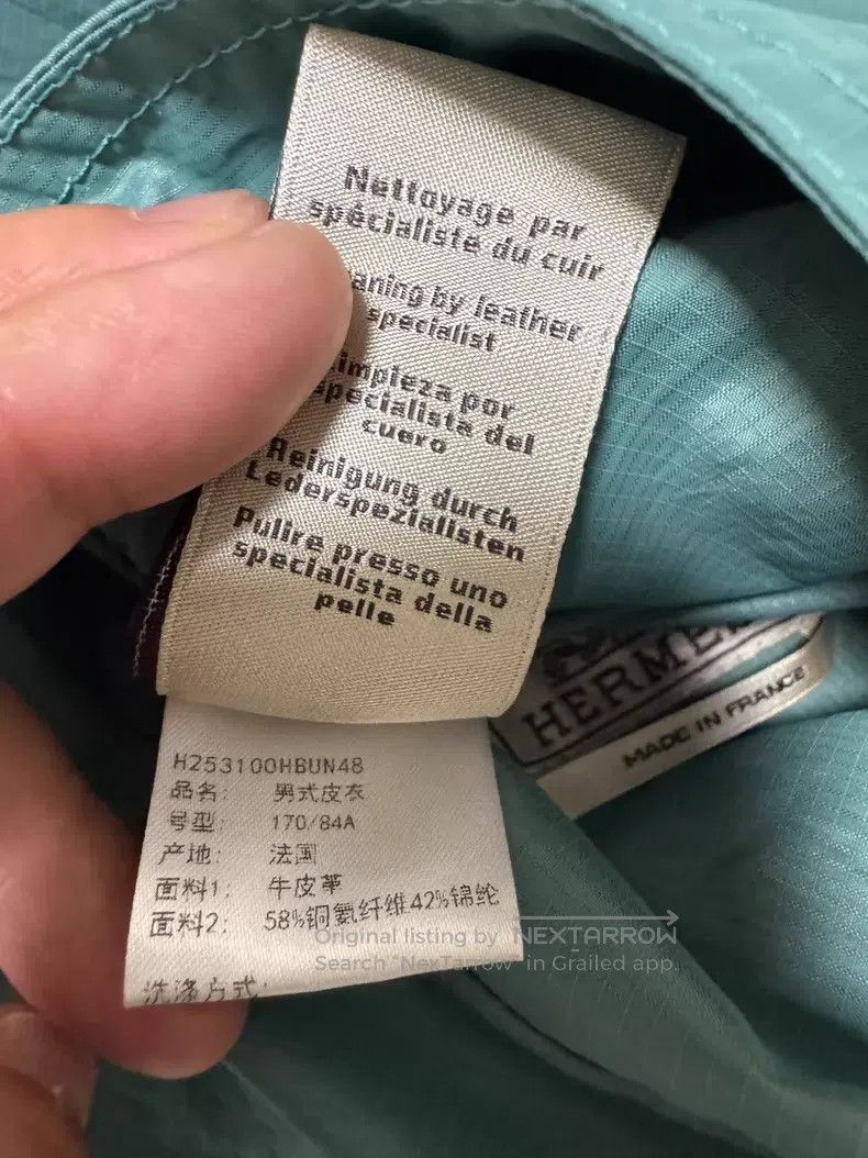 Hermes Hermes Cowhide leather jacket, reversible, drooped shoulde Size US M / EU 48-50 / 2 - 5 Thumbnail