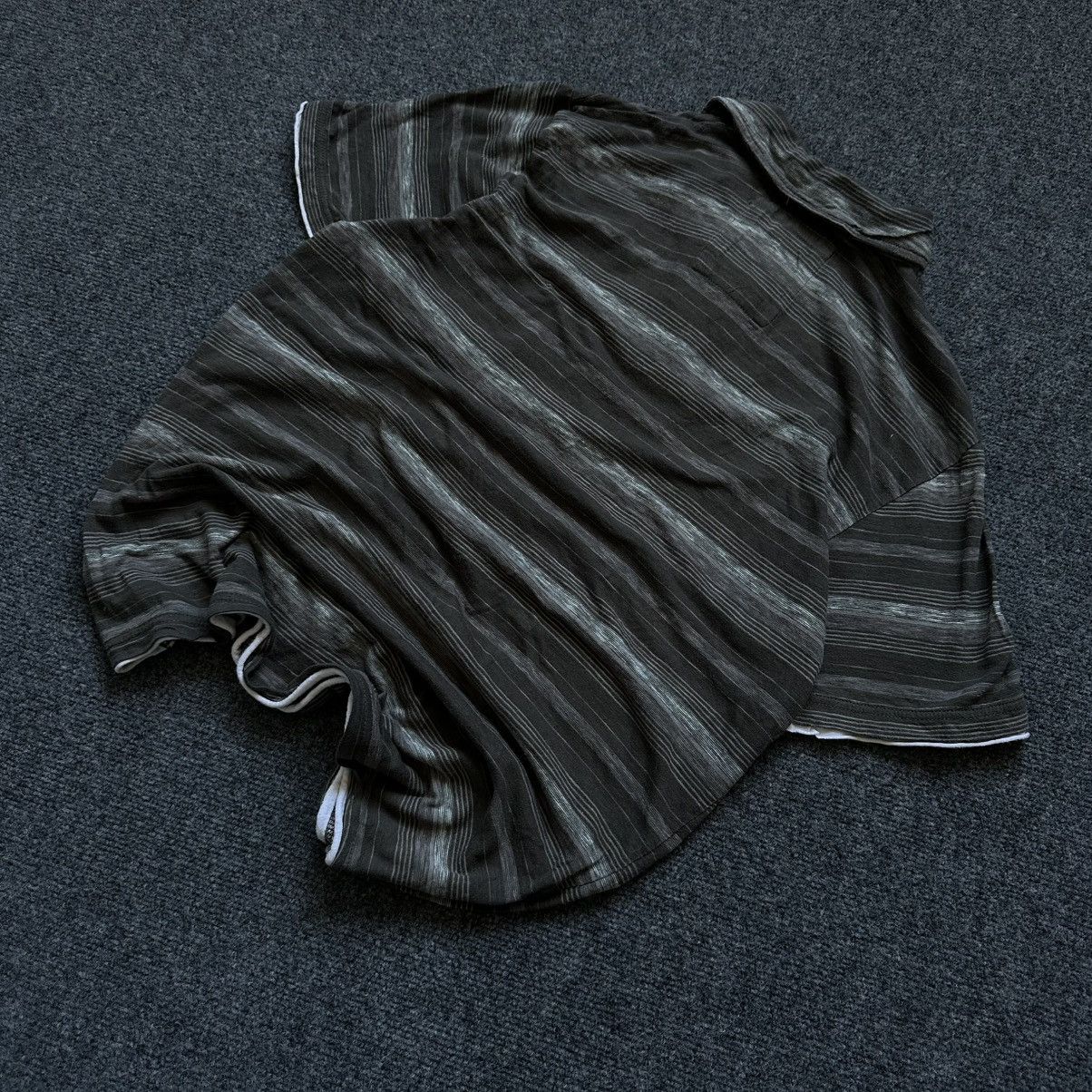 POST ARCHIVE FACTION (PAF) VTG Next Stripped Polo Grunge Avant-garde Size M Green Brown Size US M / EU 48-50 / 2 - 4 Thumbnail