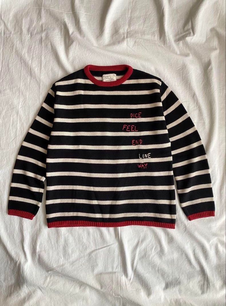 Porter Classic Porter Classic Striped Knit Wool Sweater Size US M / EU 48-50 / 2 - 1 Thumbnail