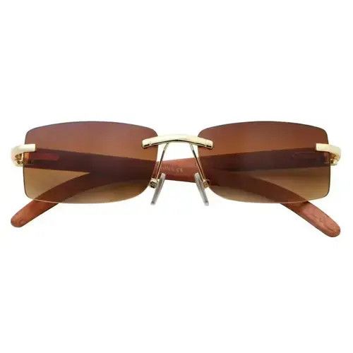 Other Sunglasses Men Elegant Luxury Wood Buff Glasses for Men Uni Size ONE SIZE - 2 Thumbnail