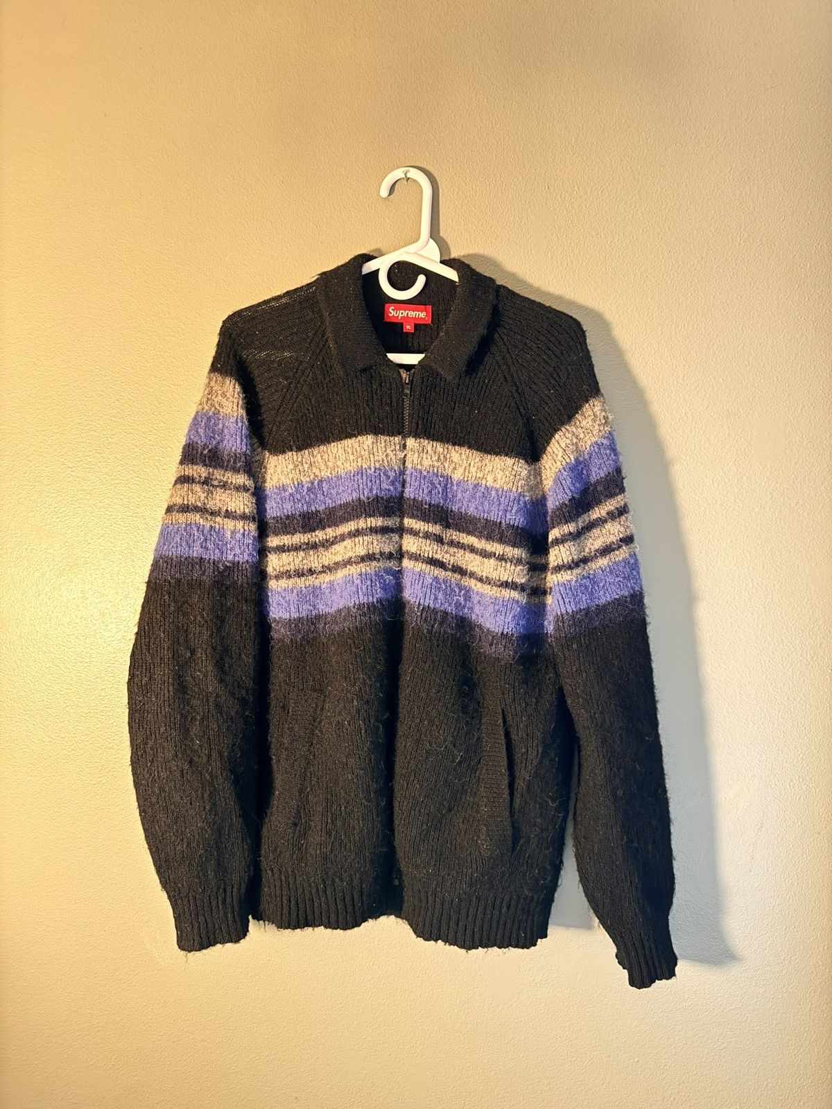 Supreme Brushed wool knit w/ zipper | Grailed