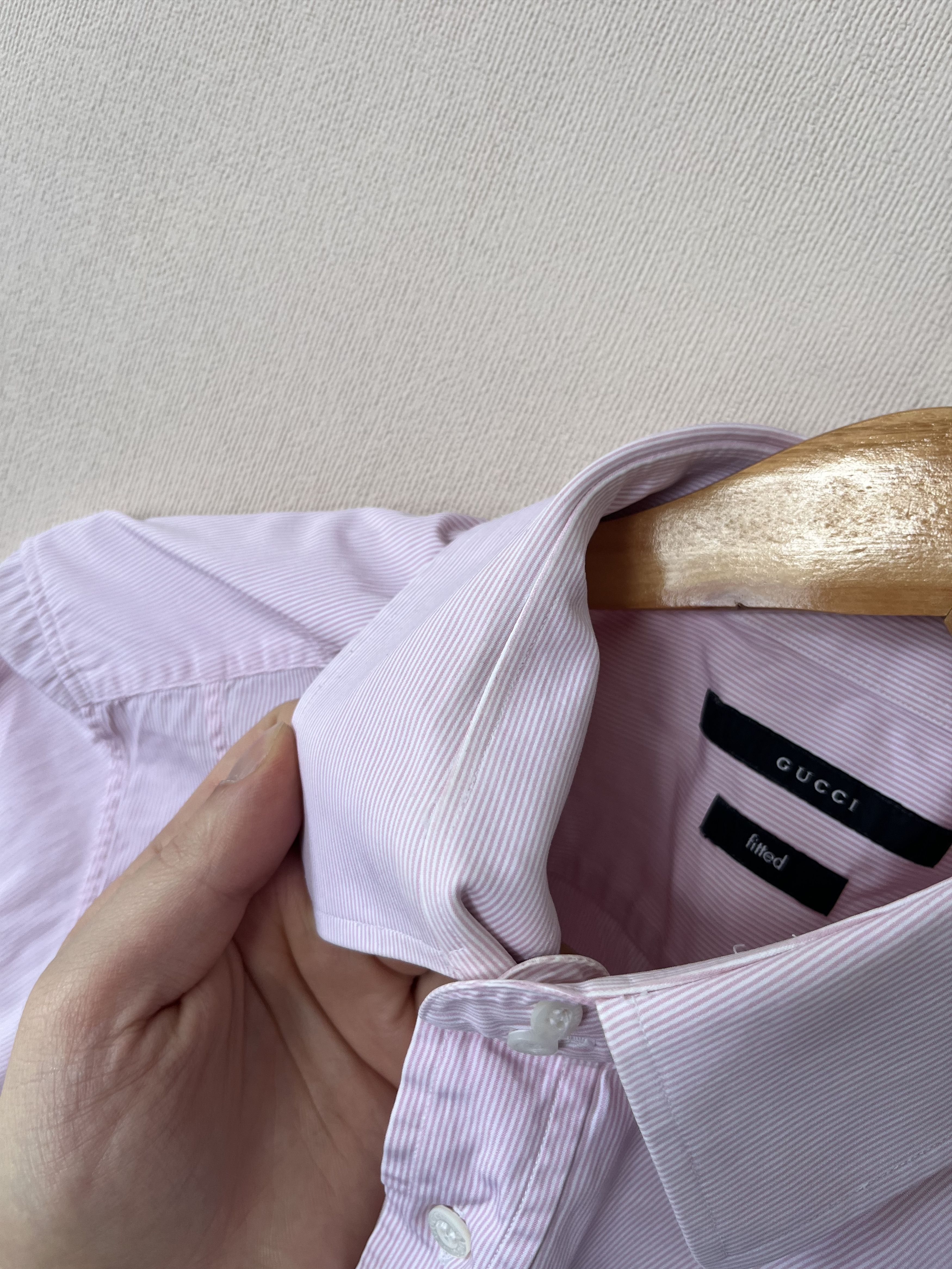 Gucci Gucci Men’s Fitted Striped Button Up Long Sleeve Shirt Size US XL / EU 56 / 4 - 9 Thumbnail