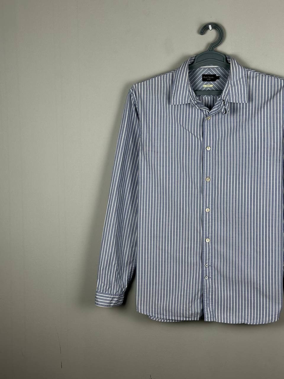 Paul Smith Paul Smith Designer Luxury Striped Cotton Shirt Size US L / EU 52-54 / 3 - 2 Thumbnail