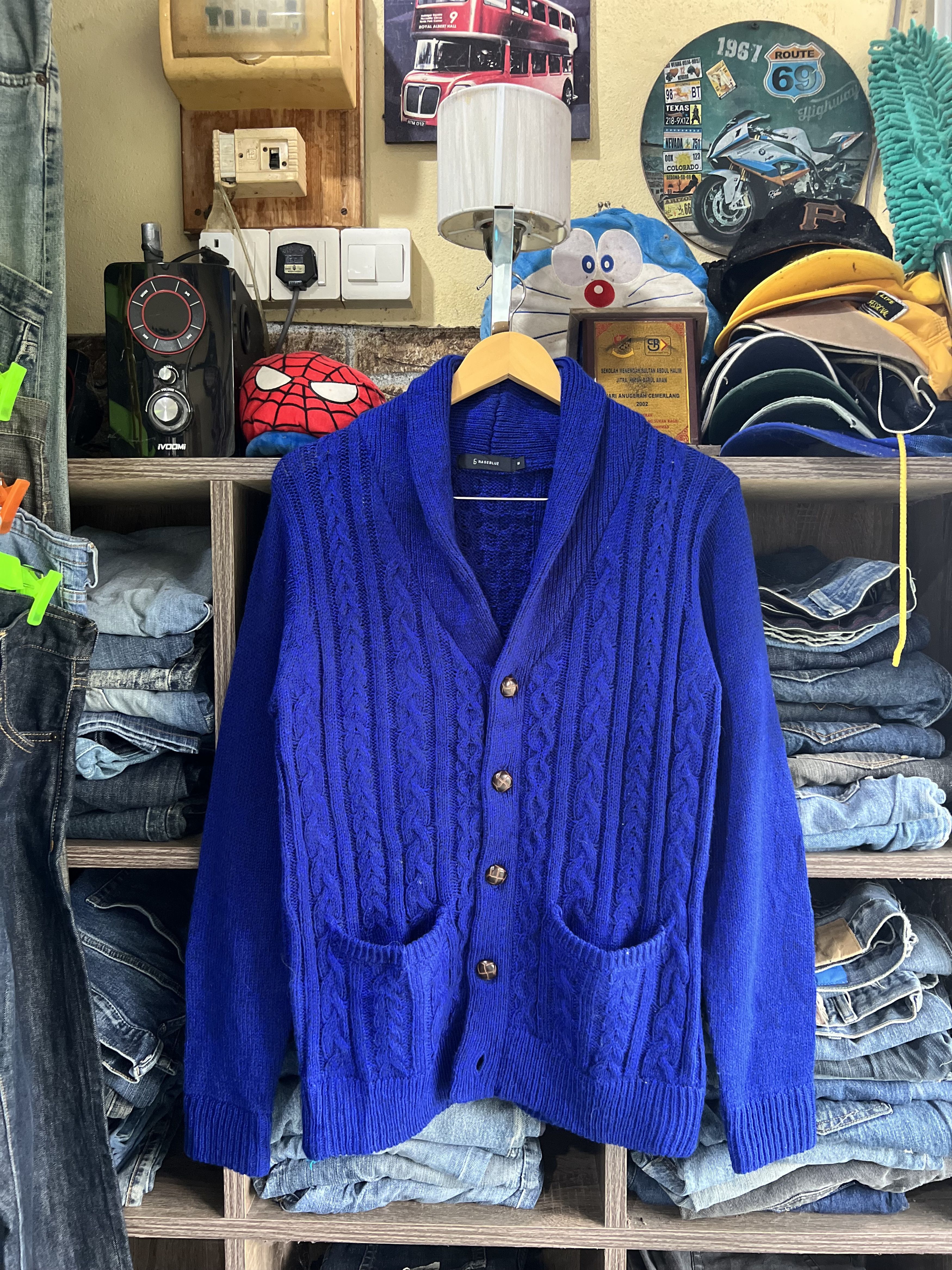RAGEBLUE 🔥Rageblue Shawl Collar Knit Cardigan Size M / US 6-8 / IT 42-44 - 11 Thumbnail