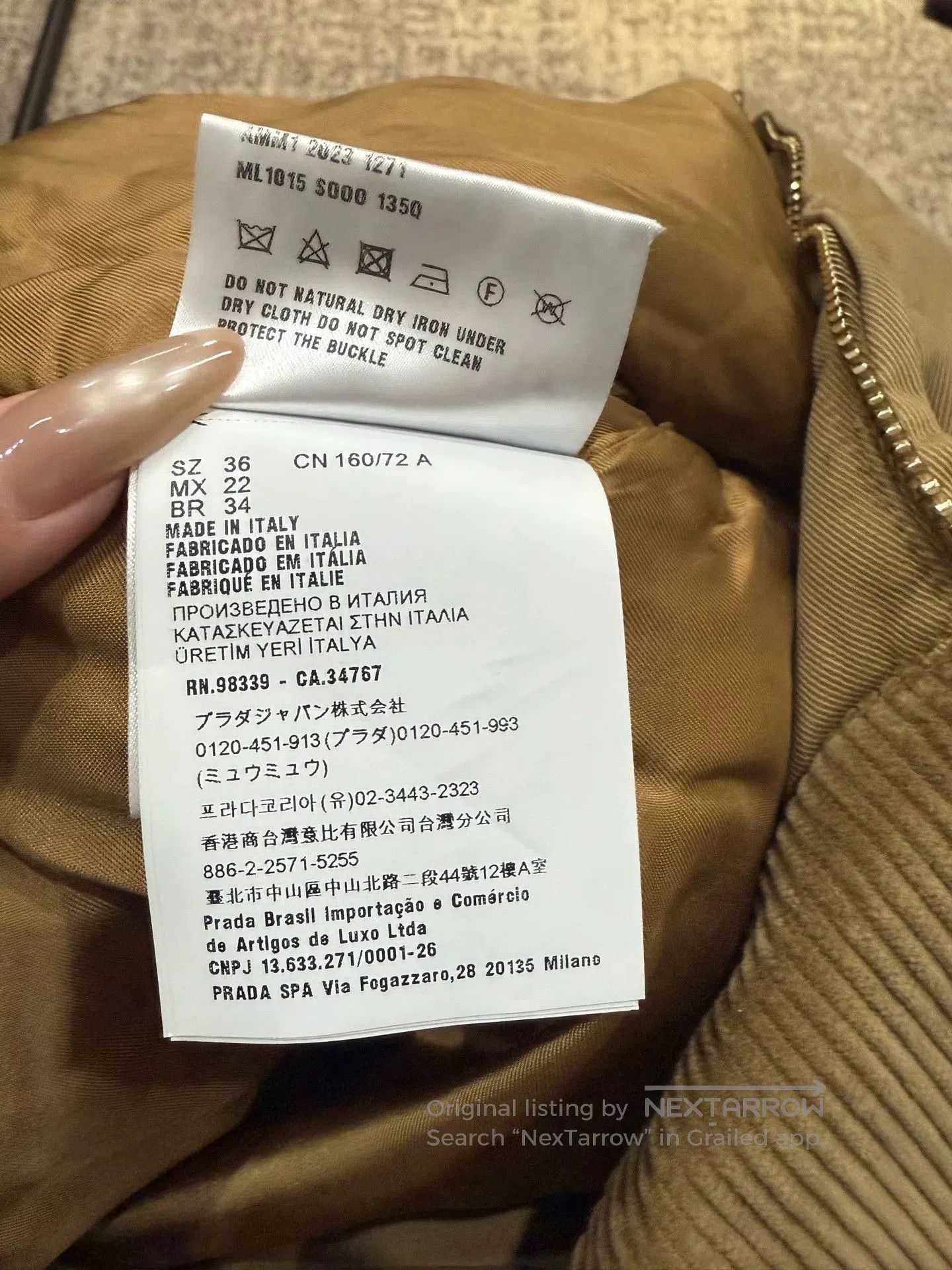 Miu Miu Miu Miu Cotton Logo Embroidered Coat. Size XS / US 0-2 / IT 36-38 - 6 Thumbnail