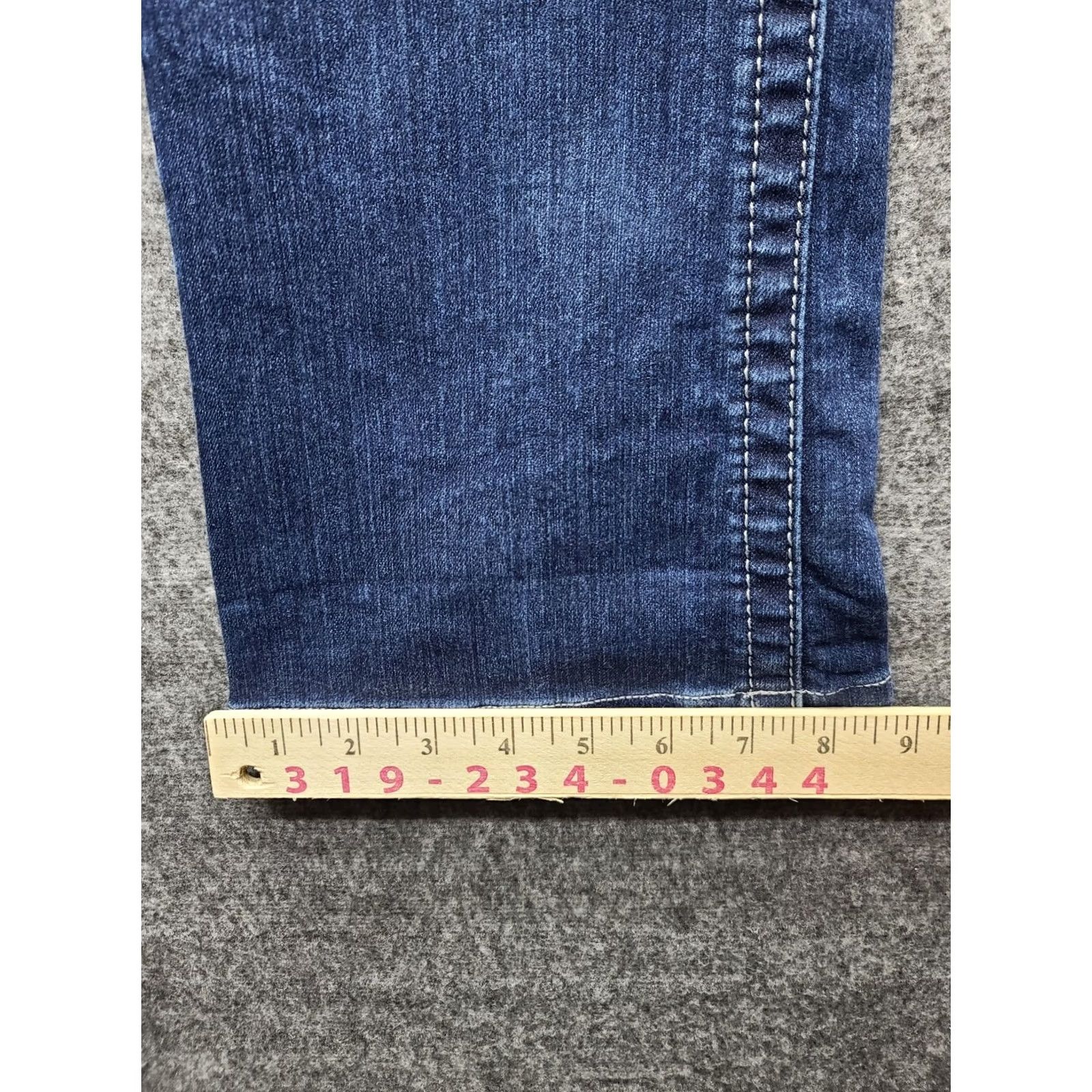 Miss Me Miss Me Jeans Womens 29 Regular Bootcut Distressed Embroidered Rhinestone Cowgirlcore Jeans Size 29" - 7 Thumbnail