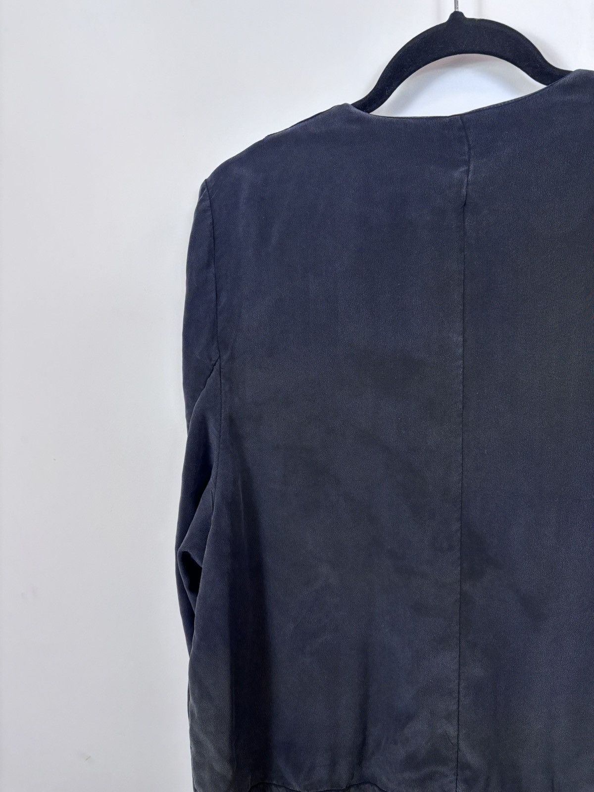 Miu Miu Miu Miu Women’s Grey/Black Silk Snap Cardigan Blouse Dress Size M / US 6-8 / IT 42-44 - 20 Thumbnail