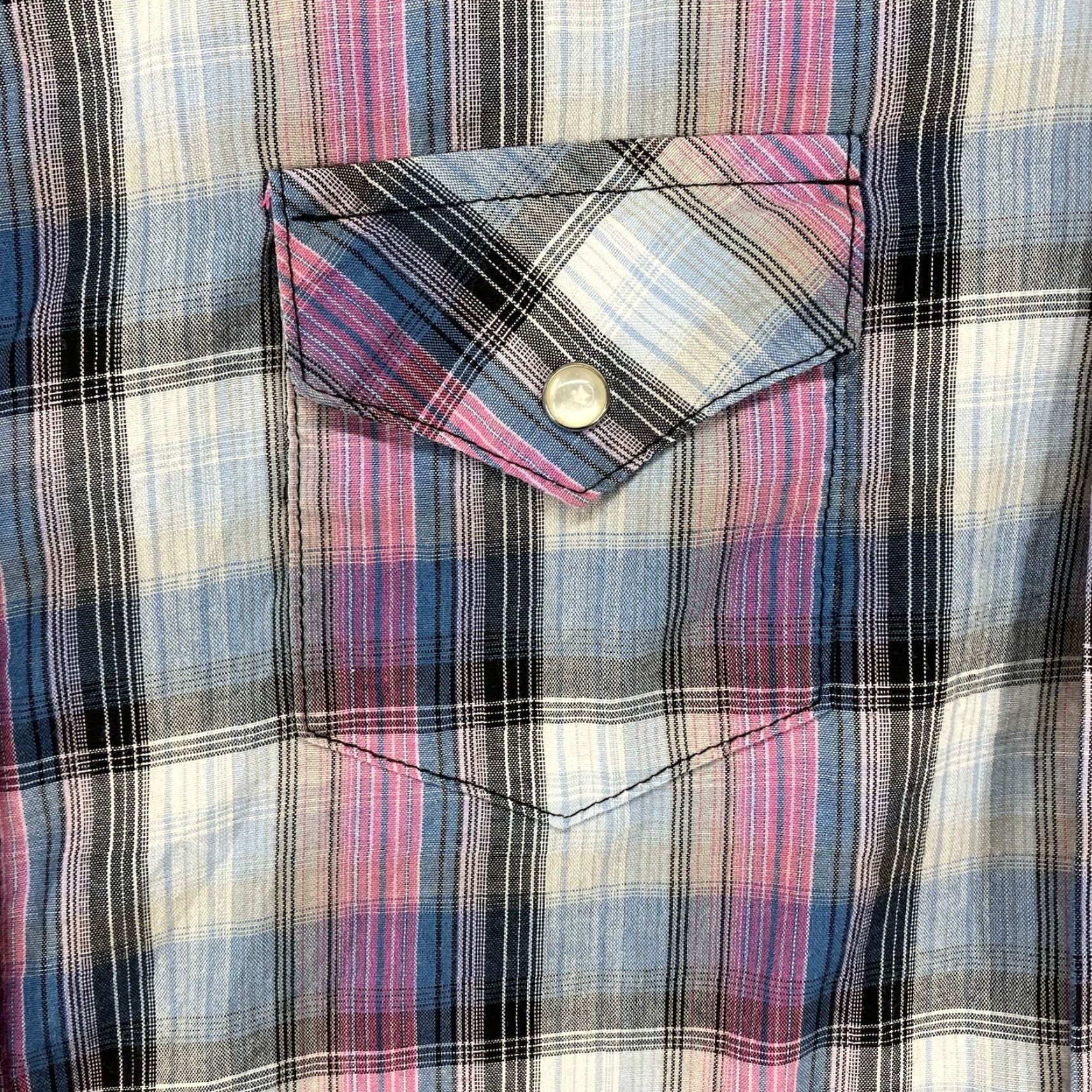 Wrangler Wrangler Western Shirt Pear Snap Long Sleeve Button-Up Cotton Blend Multicolor Adult Medium Womens Size M / US 6-8 / IT 42-44 - 6 Thumbnail