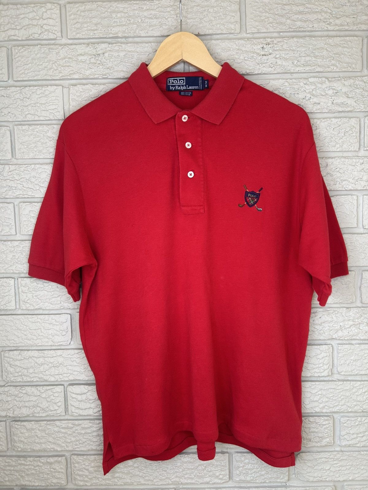 Polo Ralph Lauren Vintage 90s Polo Ralph Lauren Golf Crest Polo Size US M / EU 48-50 / 2 - 1 Thumbnail