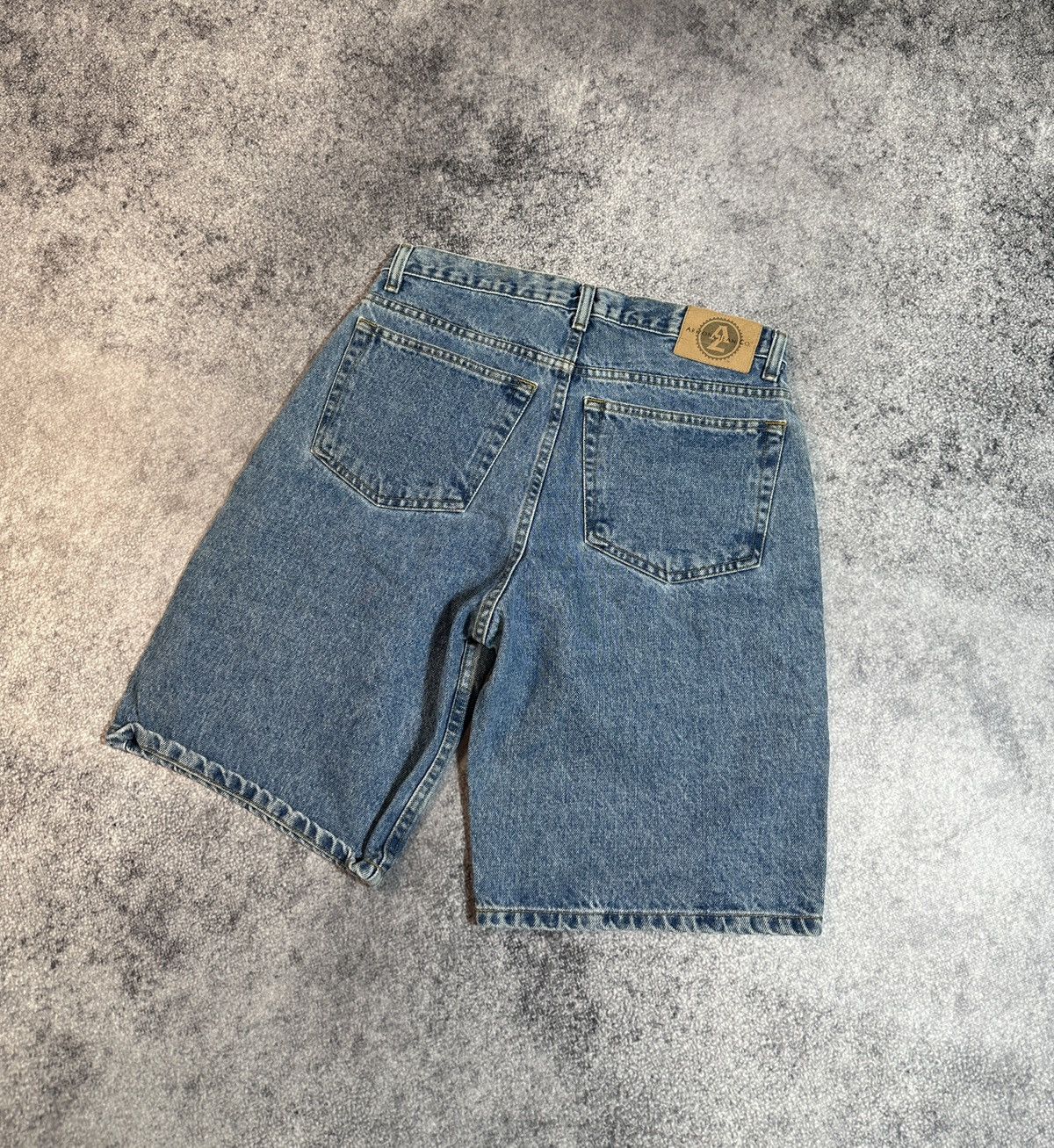 Vintage Y2K Vintage Casual Denim Shorts Rap Baggy Streetwear Rare L Size US 32 / EU 48 - 5 Thumbnail
