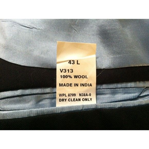 Nautica NAUTICA MEN'S NEW NAVY 100%WOOL JACKET BLAZER SIZE: 43L Size 42L - 8 Thumbnail
