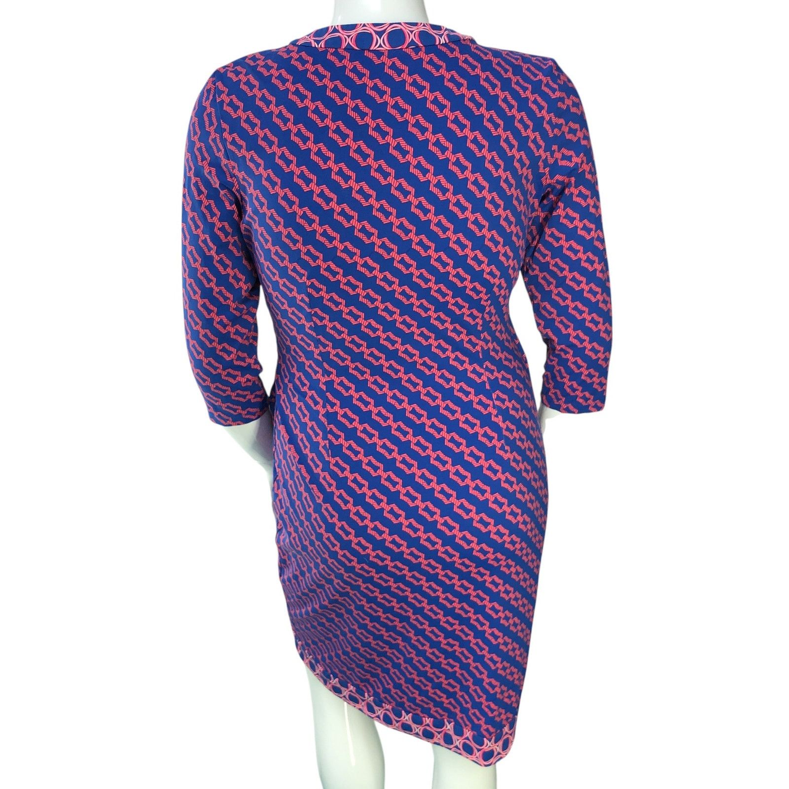 J.McLaughlin J McLaughlin Size L Dress Faux Wrap Catalina Cloth Tulip Hem Size L / US 10 / IT 46 - 7 Thumbnail