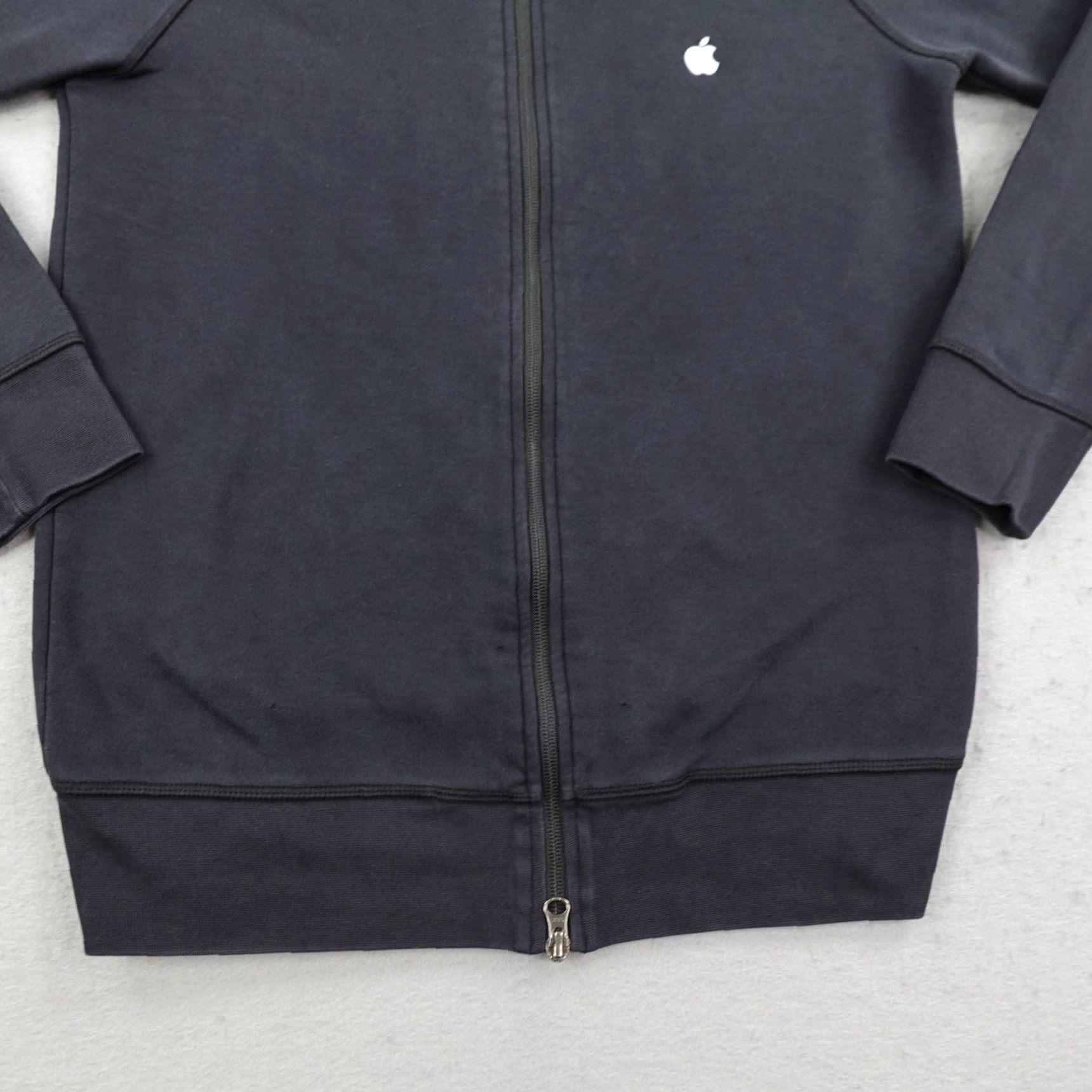 Apple Apple Jacket Mens Small Black Full Zip Sweatshirt Logo Tech Employee Bomber Coat Size US S / EU 44-46 / 1 - 4 Thumbnail
