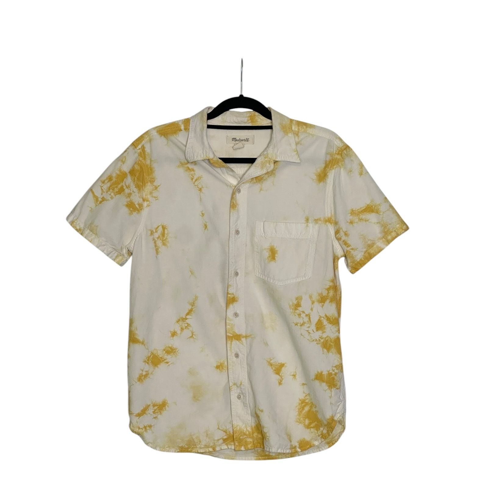 Madewell Madewell yellow tie dye short-sleeve Perfect Shirt size s Size US S / EU 44-46 / 1 - 6 Thumbnail