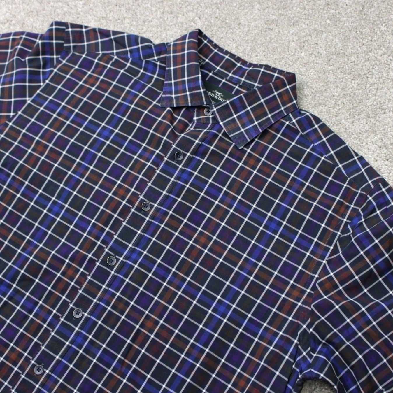 Rodd & Gunn Rodd & Gunn Shirt Mens XL Blue/Red Sports Fit Italian Fabric Long Sleeve Cotton Size US XL / EU 56 / 4 - 3 Thumbnail