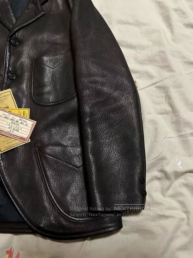Freewheelers freewheelers size 40 Black Deer Leather Jacket Size US M / EU 48-50 / 2 - 4 Thumbnail