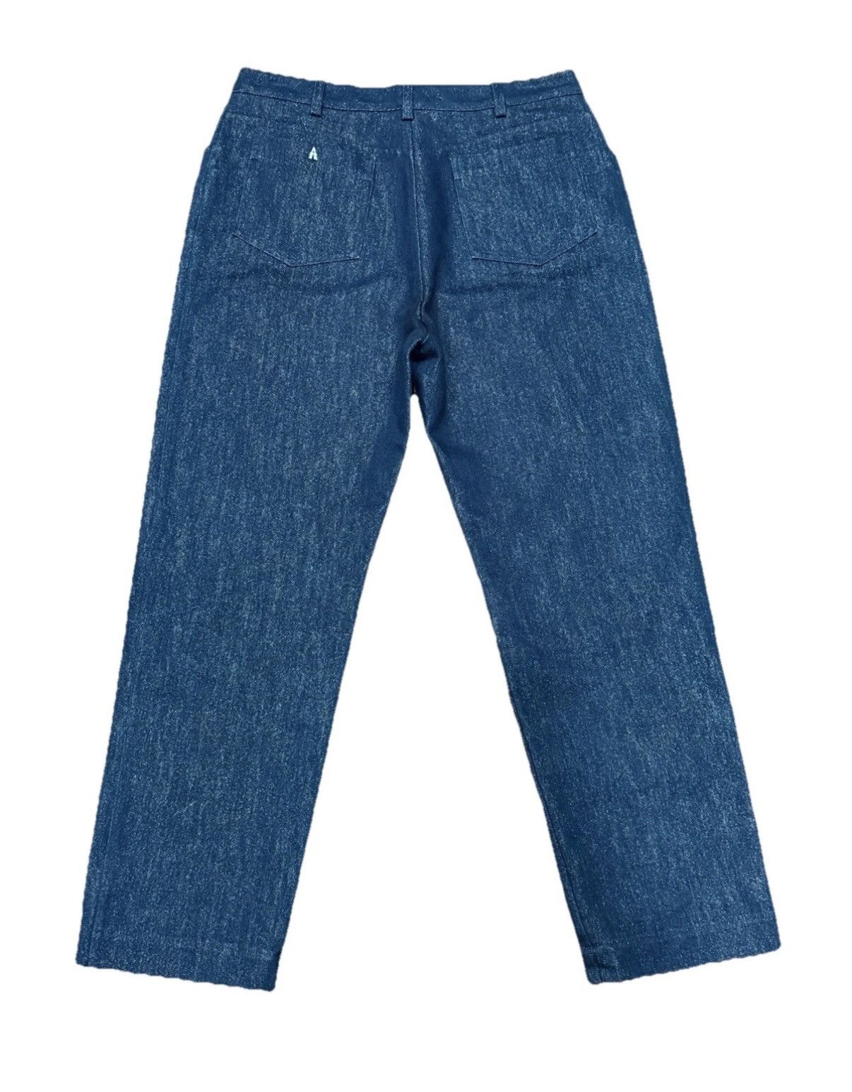 Alaia Alaia Metallic Cropped High Rise Straight Leg Indigo Jeans Size 30" / US 8 / IT 44 - 5 Thumbnail