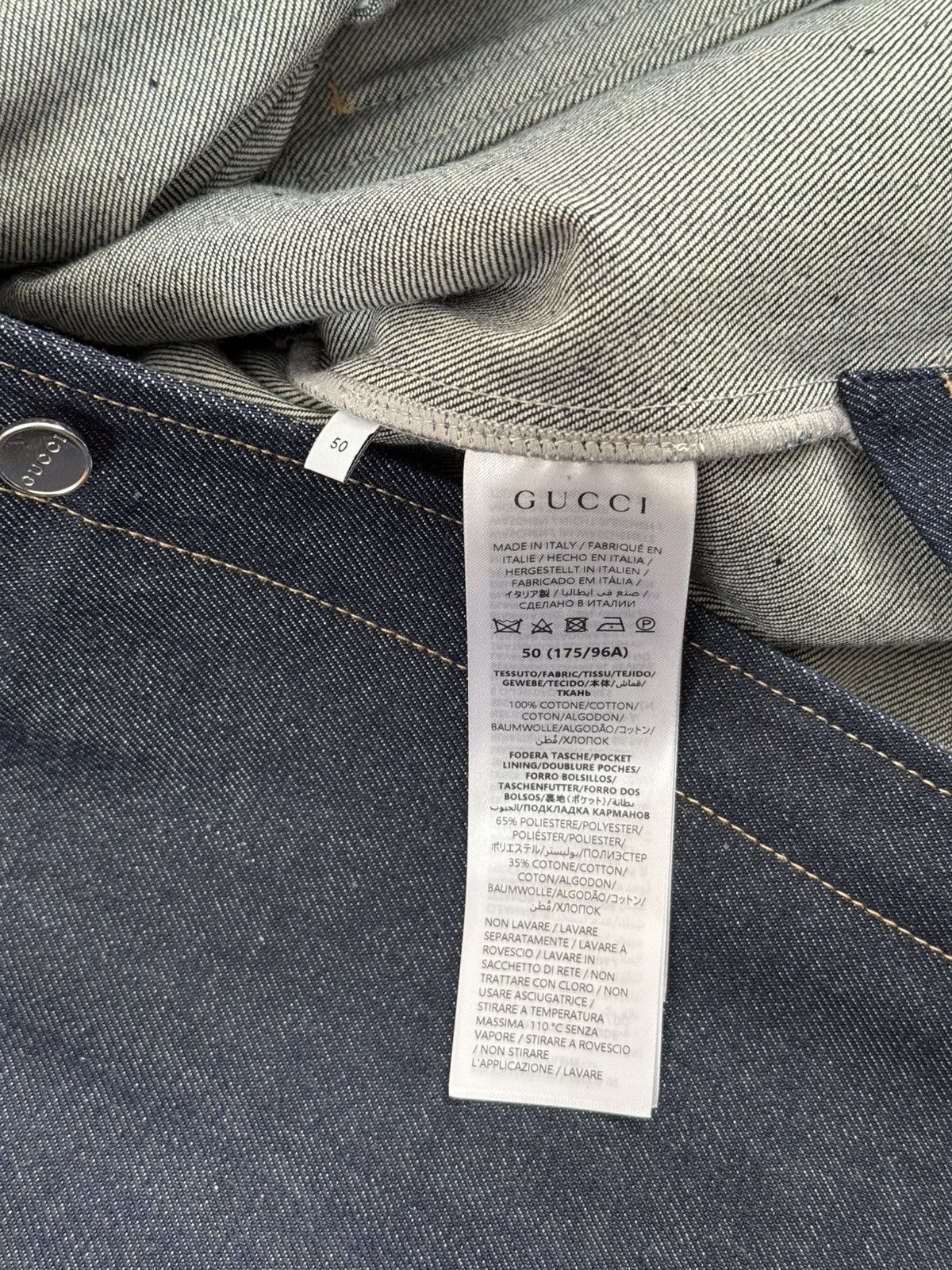 Gucci Gucci Cotton Selvedge Denim Shirt Size US M / EU 48-50 / 2 - 7 Thumbnail
