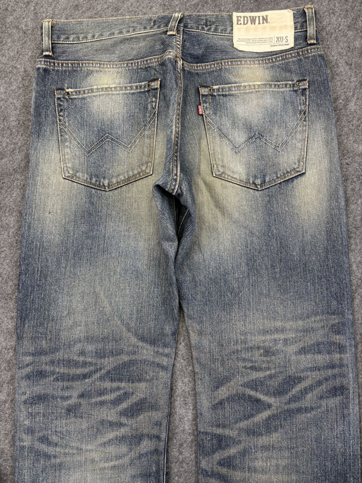 Edwin 💥Wide💥Sick Edwin 451 Mud Wash Raw Fades Denim F954 Size US 35 - 10 Thumbnail
