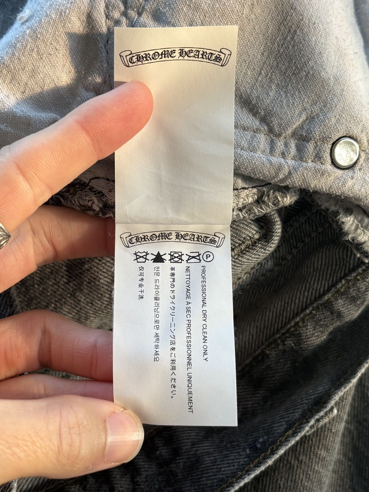 Chrome Hearts CHROME HEARTS PURPLE BARTS PATCH DENIM Size US 33 - 22 Thumbnail