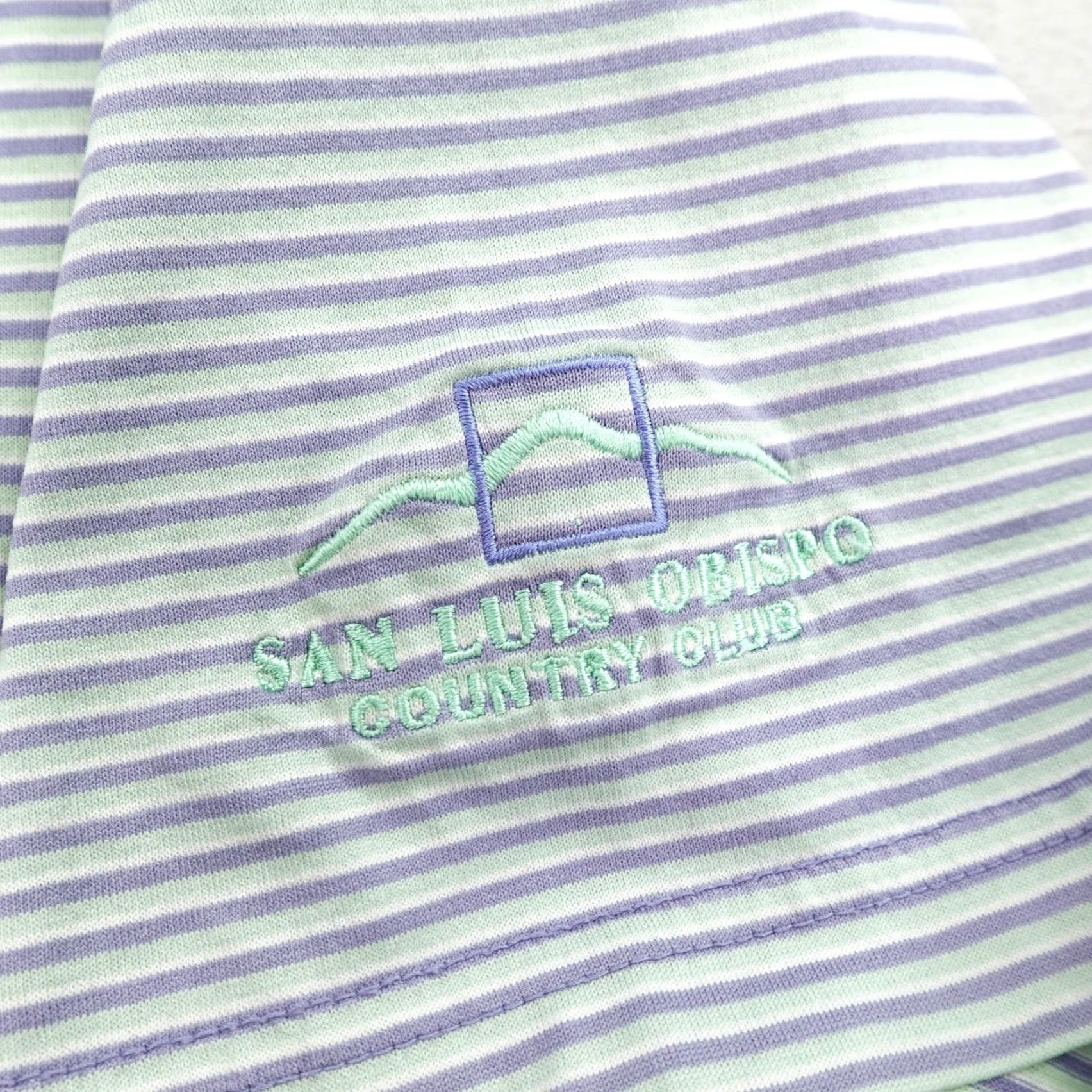Peter Millar Peter Millar Polo Shirt M Men Polo Blue Stripes Golf San Luis Obispo Club▲ Size US M / EU 48-50 / 2 - 5 Thumbnail