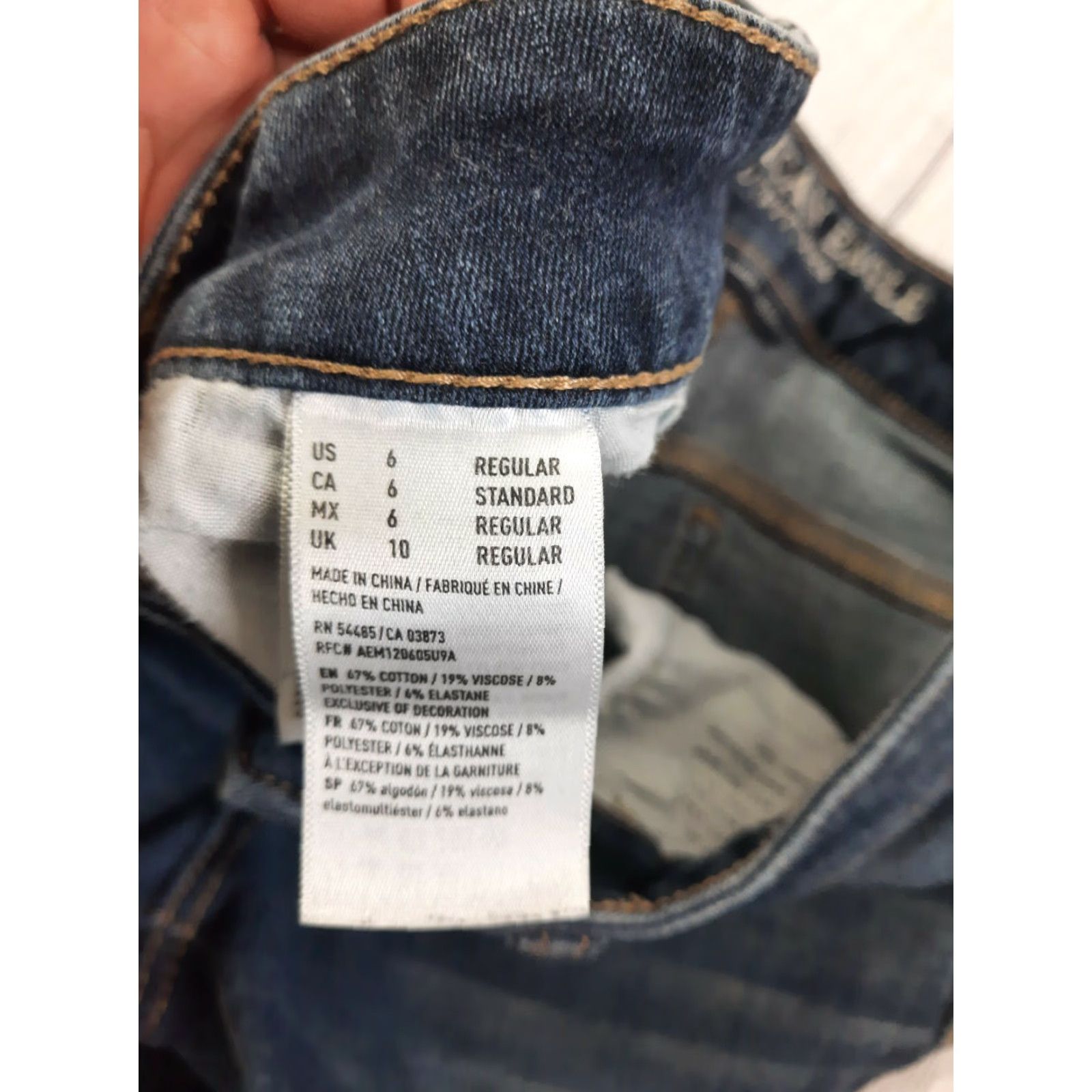 American Eagle Outfitters American Eagle Outfitters Jeans Skinny Stretch Denim Jegging Women 6 Reg Blue Cotton Blend Denim Size 28" / US 6 / IT 42 - 5 Thumbnail