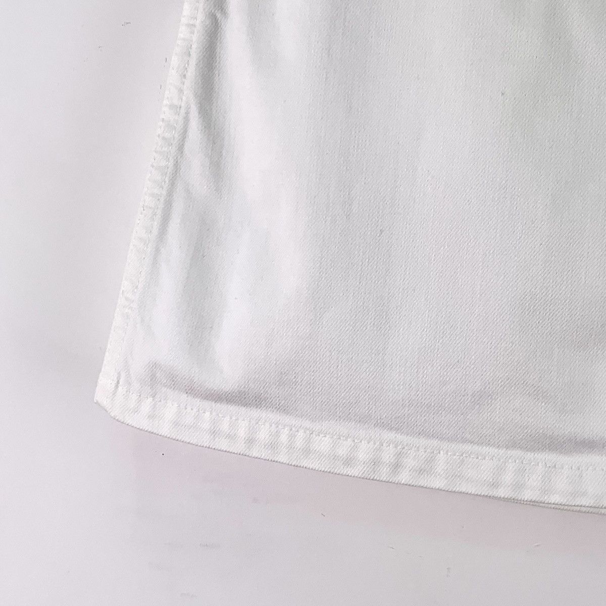 Dior Dior White Belt Buckle Cotton Casual Denim Mini Skirt K26WX Size 25" / US 0 / IT 36 - 4 Thumbnail