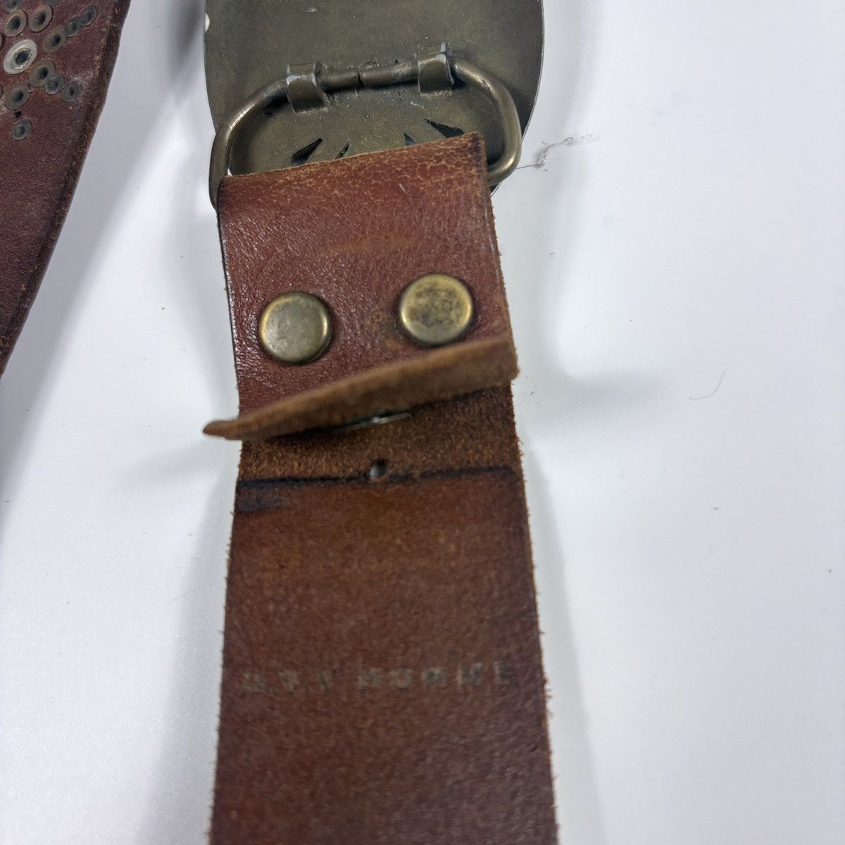 Vintage Vintage studded leather belt Size ONE SIZE - 8 Thumbnail